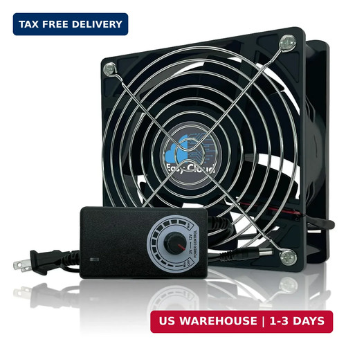 Computer fan with plug - with,