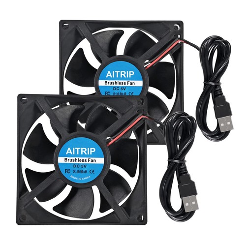 2pcs 80mm usb fan - 80mm,
