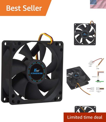 Quiet 80mm computer fan with - computer,