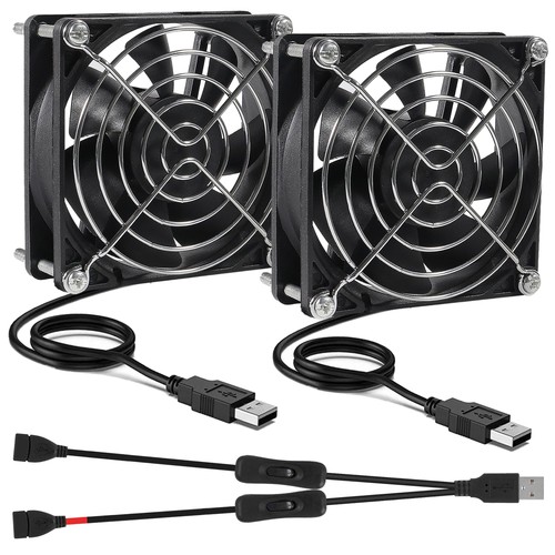 2pcs quiet 80mm usb - 80mm, 5v