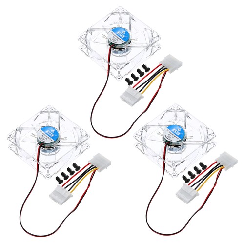3pcs clear computer - 3pcs, fan
