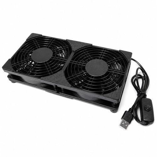 Dual 120mm usb cooling fan - dual, 5v