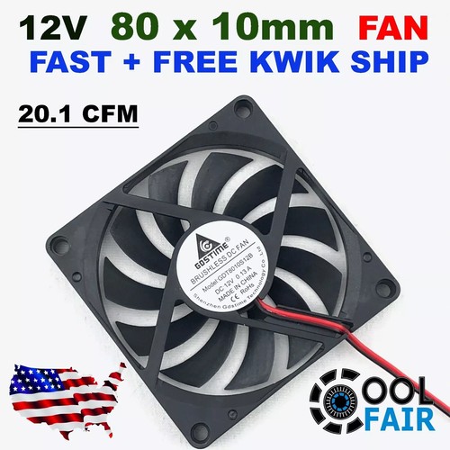 80mm 10mm 12v cooling case - 10mm,